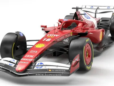 SF-25 F1 2025 Formula 1 Race Car PBR 3D model