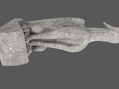 Gargoyle08 Low-poly 3D model