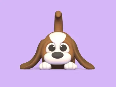 Dog Phone Holder 3D print model