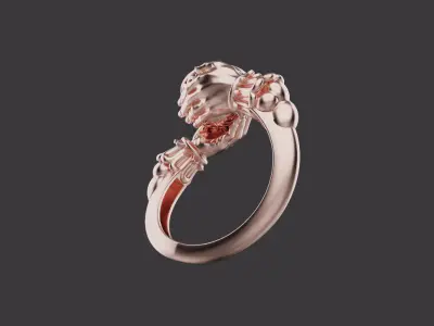 Hand Ring 53187 3D print model