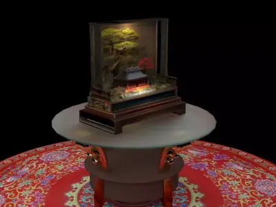 Chinese cork carving   3D model