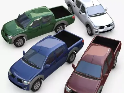 l200 fbx toyota pickup truck 3D model