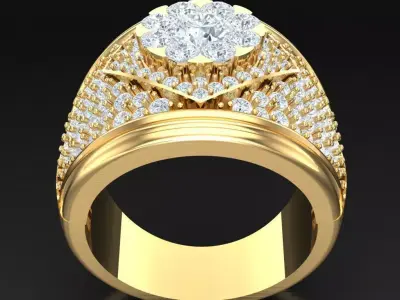 Luxury Men Rings Designs 6MR033 3D print model