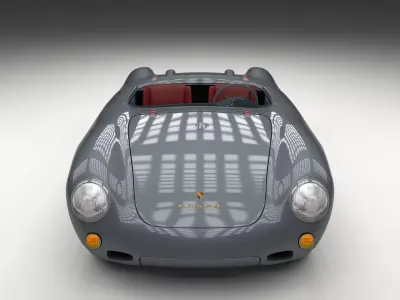 Porsche 550 Spyder gray 3D model