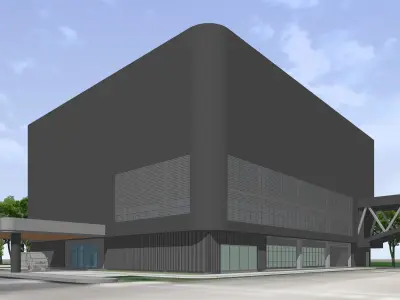 Multi-purpose building 3D model