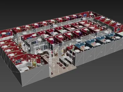 Japanese Karaoke Low-poly 3D model