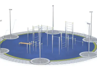 Playground Low-poly 3D model