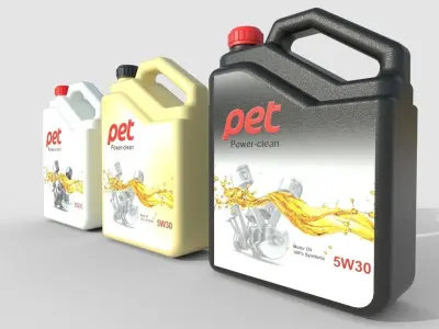 Motor Oil Bottle Model-2C Low-poly 3D model
