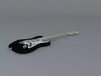 Dave Murray guitar Free 3D model