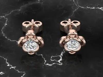 Jewelry Earring 3D print model