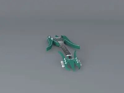 Warbird guitar Free 3D model