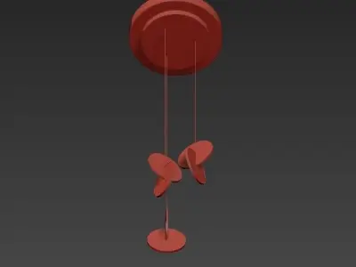 Cut out chandelier 3D model