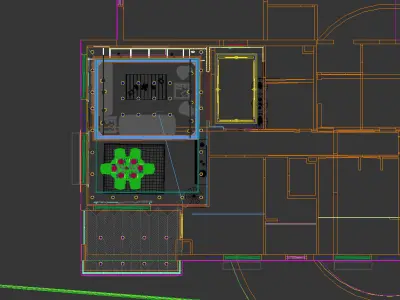 Realistic low poly Interior living and dining room scene Low-poly 3D model