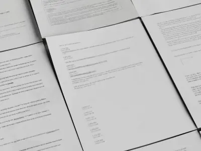 Scattered Paper Low-poly 3D model