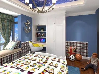 3D Kids-Bedroom Models 3D model