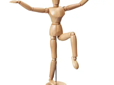 Wooden Manikin Male by Jakar 3D model