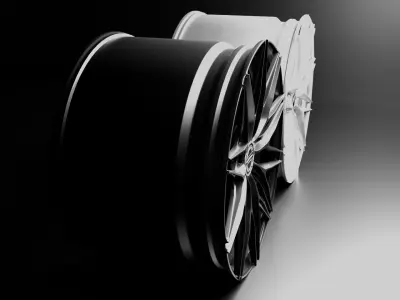 Vossen Hybrid forged Series S21 center Lock car ring Low-poly 3D model