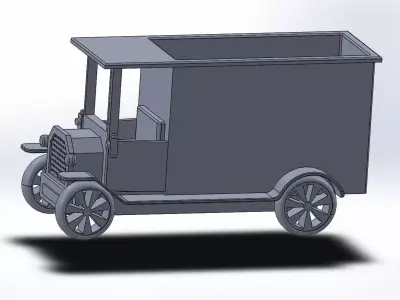 Vintage Car plant pot or Vase Free 3D print model