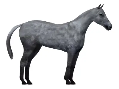 3D model Low poly 3D Horse Model For Games NEW Low-poly 3D model
