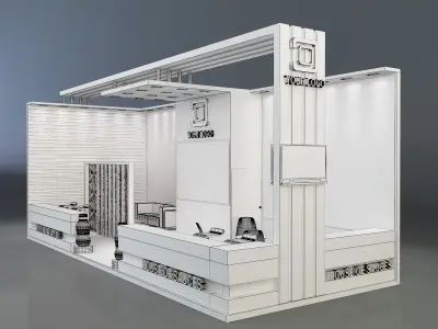 Booth Exhibition Stand a638d 3D model