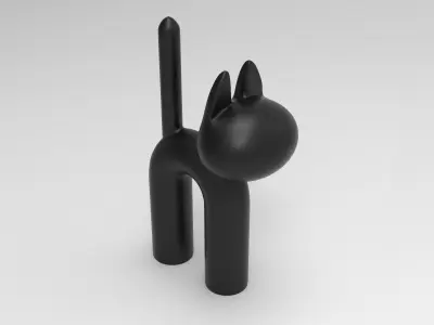 Saku Cat Low-poly 3D model