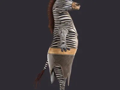 Cartoon Donkey NoRig 3D model