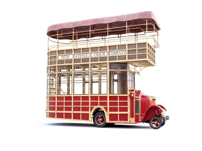 NYC  bus 3D model