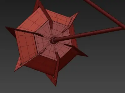 Harlow Spoke Chandelier 3D model