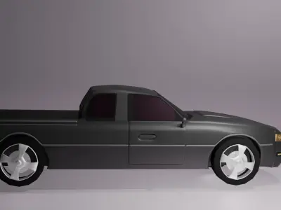 Low Poly Stylized Car Model Low-poly 3D model