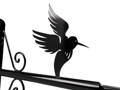 Plant hanger bracket bird 3D model