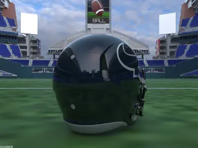 Houston Texans American Football Helmet 3D model