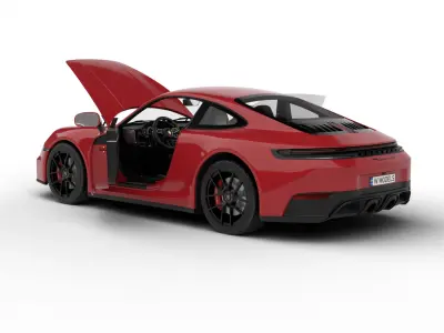 Porsche 911 Carrera GTS 2025 HQ 3d model 3D model