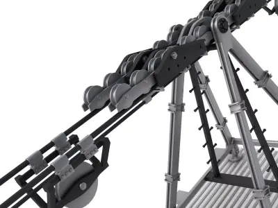 Cableway Cabin Vanoise Express 3D model