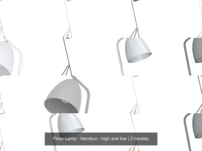 Floor Lamp - Nembus - high and low 3D Model Pack