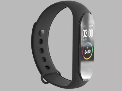 Smart Wristband Low-poly 3D model