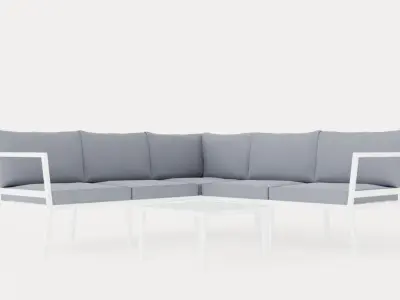 Gothenburg sofa set Low-poly 3D model