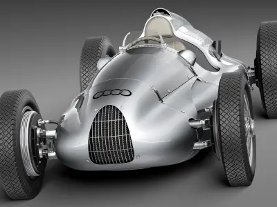 Auto Union type D 1938 3D model
