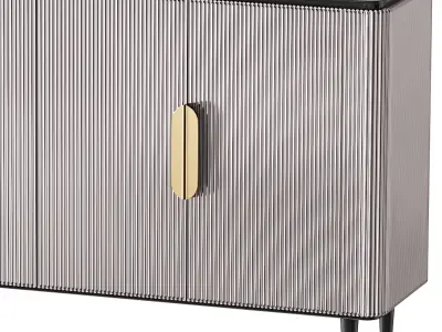 Modern Sideboard Buffet Black Kitchen 3D model