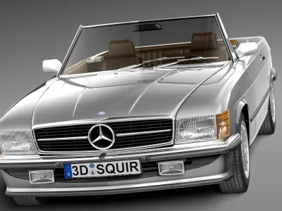 Mercedes-Benz SL r107 1971-1989 3D model