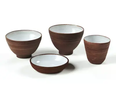 polypasta - red clay - set 3D model