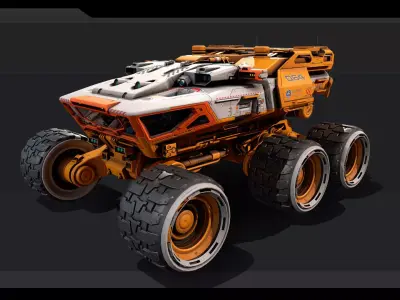HPEV - Rover Low-poly 3D model