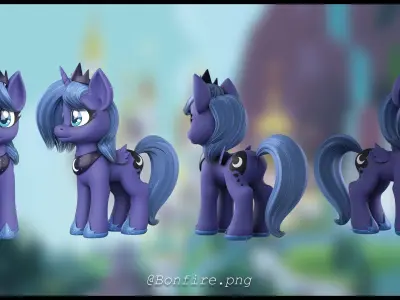 My Little Pony Woona Low-poly 3D model