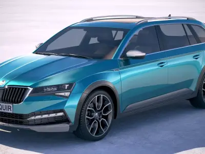 Skoda Superb Scout 2020 3D model