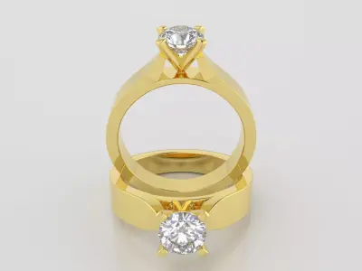 Round 0-75-CT Flat Profile Round Shank Width 3-20mm 3D print model