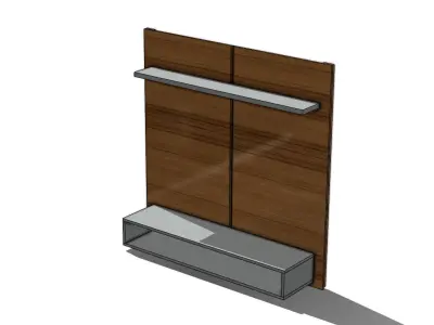 Painel Theo DJ Moveis Forniture Panel 1200 x 1200 mm 3D model