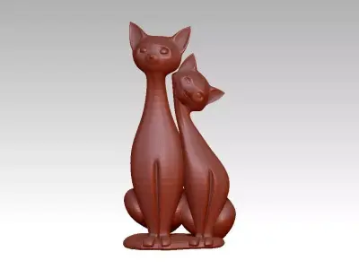 Cat pussy decoration 3D print model