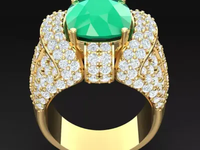 Luxury Men Rings Designs 6MR065 3D print model