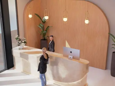 Reception design 3 Low-poly 3D model