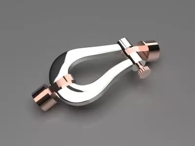 Two-tone bracelet top connection model bg0033 3D print model