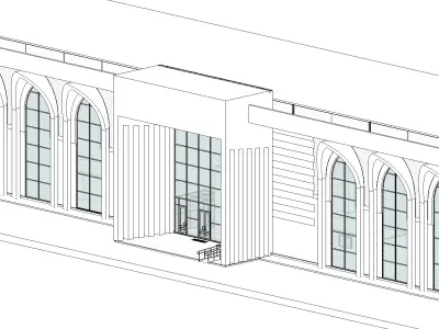 Public Building 01 3D model purchase